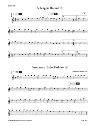 Album 1 - Partition - Flûte à bec